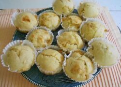 Pineapple Ginger Muffins with Candied Fruit